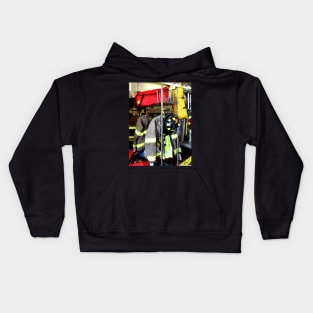 Firemen - Uniforms Inside Firehouse Kids Hoodie